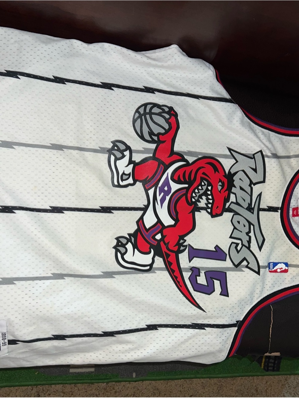 NBA Toronto Raptors Red White Purple Graphic Jersey